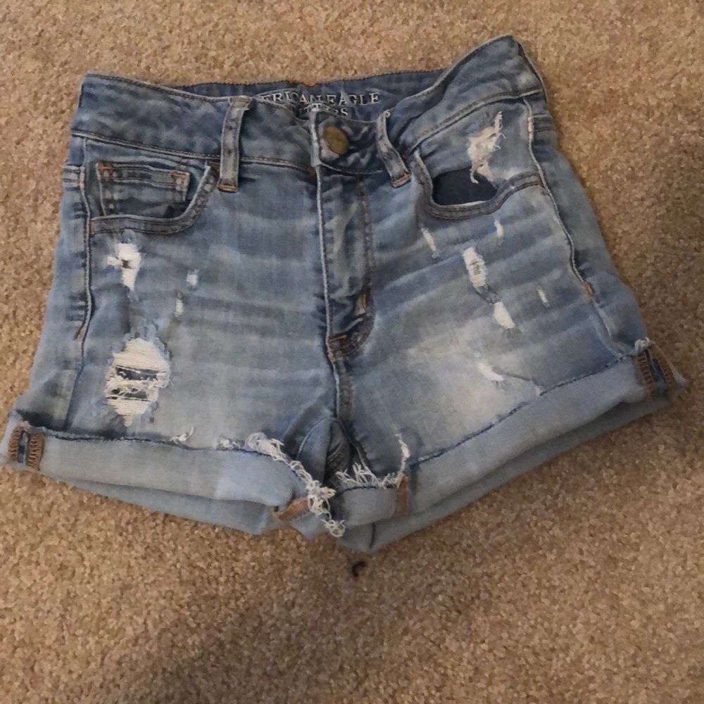 American Eagle High Rise Shortie Shorts
